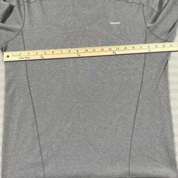Patagonia Shirt Mens Medium Gray Capilene 3 Midweight Long Sleeve Base Layer - Picture 5 of 8
